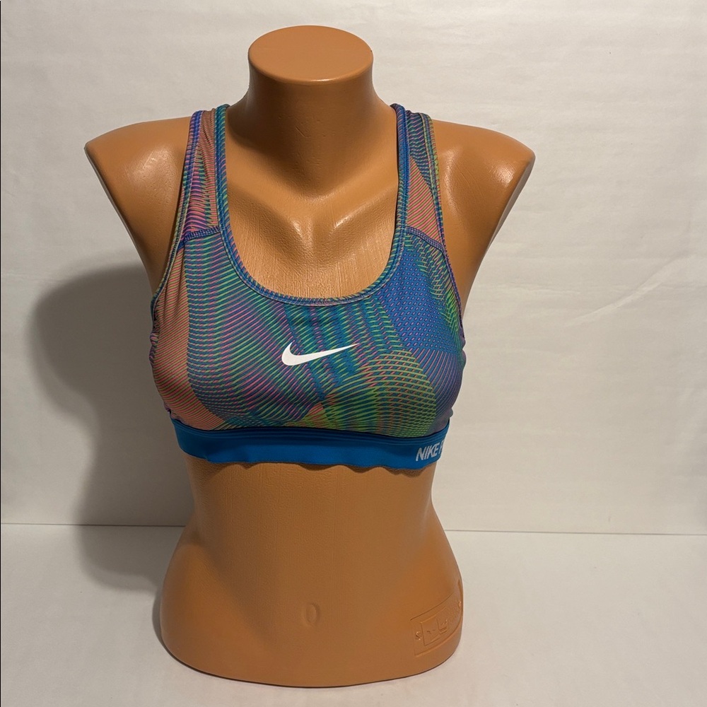 NIKE Dri Fit Women’s multi color Sports Bra Size Medium